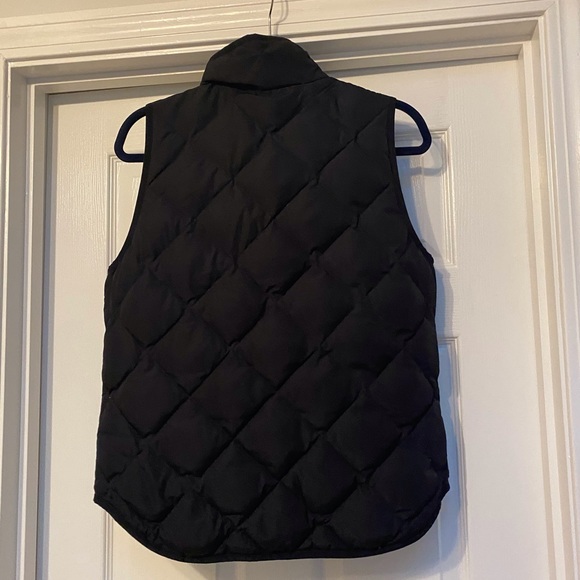 JCrew Quilted Black Puffer Vest EUC - Picture 2 of 5
